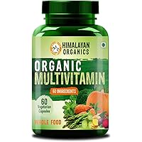 Himalayan Organics Organic Multivitamin with 60+ Certified Organic Extracts - 60 Vegetarian Capsules (60)