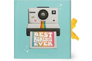 Legami - Album Fotografico Best Moments Ever, Album Foto dei Ricordi, Portafoto con 40 Pagine, Scrapbook Rilegato e Chiusura con Nastro, Idea Regalo, Foto Istantanee, Foto Standard 10x15 cm