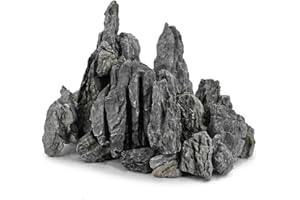 Unocho Piedras para Acuario Seiryu Rock 5kg Rocas Naturales Dragon Stone para paisajismo acuático decoración de Acuario pecera terrario jardín en Miniatura(7,5-20cm)