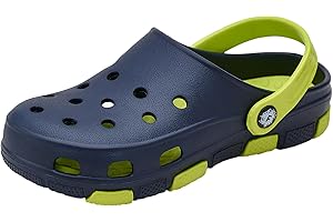 Realpaks Sabot per Bambini – Scarpe in Eva Leggere e Antiscivolo per Giardino Piscina e casa per Ragazzi e Ragazze Blu 33