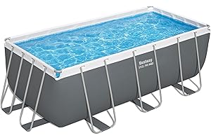 BESTWAY Piscine hors sol rectangle sans accessoire Power steel 412x201x122cm