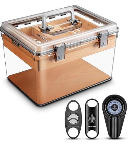 Produktbild von KUMIAO Zigarren-Humidordose Aus Acryl - Premium Zedernholz