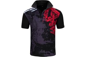 geeksport Herren Poloshirt Kurzarm Tennis Regular Fit Shirt Sport Schnelltrocknend Atmungsaktiv Polohemd Sommer Outdoor Golf T-Shirt