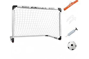 ‎KIBIGOAL KiBiGOAL Fussballtor Kinder Fußballtor 60x45cm /90x60cm /115x80cm Klappbar Fußballtor - Fussballtore für Garten Kinder - Kleines Fussballtor für Indoor und Outdoor