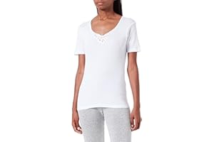 Playtex Camiseta manga corta con detalles en el escote 100% algodón Mujer x1