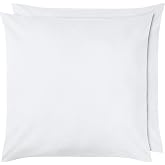 Amazon Basics Microfibre Pillowcase 80 x 80 cm Pack of 2 White