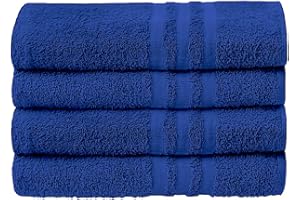A & B TRADERS Pack of 2 or 4 Big Large Jumbo Bath Sheets Towels Soft Cotton Prime Egyptian Bale Sets (Navy, 2)