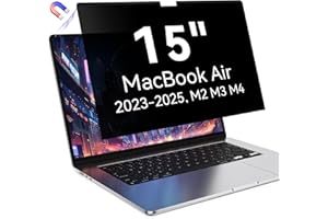 PROTESCREEN Magnetic Privacy Screen Protector Compatible with MacBook Air 15 Inch (2023-2025, M2 M3 M4) - A2941 A3114 A3241 Removable Anti Spy Blue Light Glare Shield Film Laptop Privacy Filter