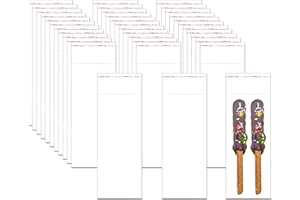 LUCYSTUDIO Sachets de Cellophane Adhésifs 100 Pièces OPP Clair Sac en Plastique Longs 8x20cm Transparents Sacs en Plastique Autocollants 50microns pour Bijoux Artisanat Bougies Fête Décorative