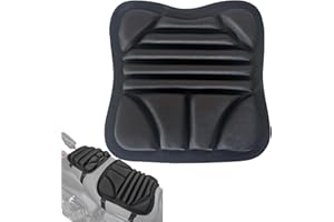 Generico Cuscino Sedile Moto 30cm +20cm | Imbottito per Sella Passeggero | Comfort Gel | Coprisella | Imbottitura Sedile Doppio Motociclista
