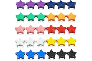 ZDZBLX PYJLBX Calamite Frigorifero, 30 Pezzi Magneti Calamite Potenti Calamite Piccole Stella Calamita Potente Calamite per Lavagna Magnetica,Colorati Magnete Mini Calamite per Frigo,Lavagne Bianca,10 colori