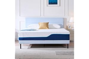 Hiimgo Matelas 140x190 Orthopédique Antibactérienne et Soutien Parfait 7 Zone Hauteur 20 cm Haute Densité éponges Réversible Mémoire de Forme Matelas(140x190x20)