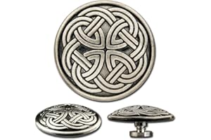 Hoppe & Masztalerz Celtic Concho Schraubzierniete Zierniete Schraubniete Screwback Concho, Keltischer Knoten No. 1