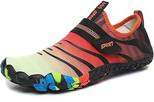 Maxome Kids Water Shoes Outdoor Aqua Socks for Toddlers Boys Girls Kids Sport Swimming Surfing Diving Beach Barefoot Running Quick Dry