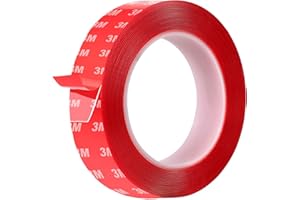 RUSOZ Ruban Adhésif Double Face Extra Fort,Adhesif Double Face Transparent Multipurpose Nano Magic Tape Puissant Sans Trace Longueur 5m,Largeur 1.5cm Pour Voiture,Maison Et Bureau