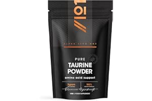 Taurine Powder 1kg – Fermented L-Taurine Amino Acid Powder – Suitable for Vegans – Resealable and Recyclable Pouch by Alpha01