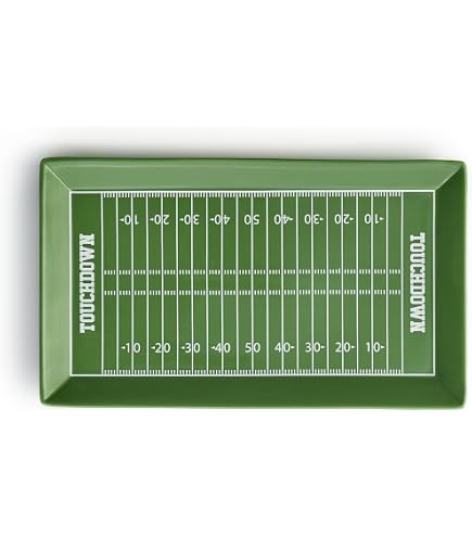 Ciotola Football Americano 40YARDS | XXL A Forma Di Pallone | Ceramica Fatta A Mano | Per Popcorn E Snack | Lavabile In Lavastoviglie