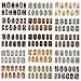 BMC 15pk Snake Crocodile Zebra Turtle Lizard Mixed Animal Pattern Nail Polish Art Decal Sticker Wrap Strips - Master Set