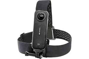 HIGATFUL Sangle de tête pour Insta 360 X4 X3 X2 X ACE Pro ONE RS R GO 2 3, support de chapeau compatible avec GoPro Hero 12 11 10 9 8 7 Silver White 6 5 4 Session, 3+ Fusion Max, DJI Osmo Action 2 3 4 caméras