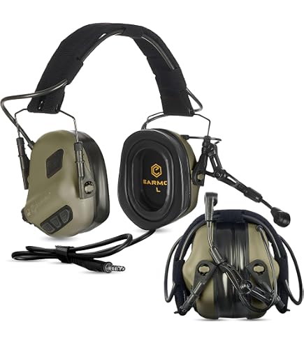 Casque électronique De Tir Walker's Razor Slim - Ultra-fin, Réglable, Noir Camouflage (Patriot Series)