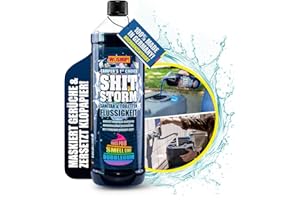 ‎WOSHUP! WOSHUP Sanitärflüssigkeit Toiletten-Flüssigkeit für Campingtoilette mit Bubblegumgeruch -1000 ml - Sanitär-WC-Zusatz für Fäkalientank, Abwassertank, Kassetten- und Chemietoiletten (1 Liter)