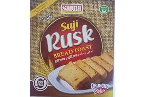KARRMA LTD. Cake Rusk - Premium Quality Cake Rusk Bread Toast - Egg Free - Crunchy Delite - Real Traditional Taste - For Extra Freshness 2 Pack Inside 300gm - Rusk 600gm