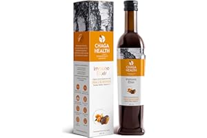 ‎CHAGA HEALTH Chaga Health Chaga Pilz Elixier mit Sanddorn, Kräutern, Honig & Vitamin C - Trinkfertiges Flüssiges Heilpilze Extrakt und Mushroom Superfood aus Nordeuropa. Ideal für Chaga Tee (500ml)