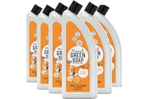 Marcel's Green Soap - Nettoyant pour toilettes Orange et jasmin - Tue les bactéries et laisse un parfum frais sans eau de Javel - 100% écologique et végétalien - 97% biodégradable - 750 ML - 6 Paquets