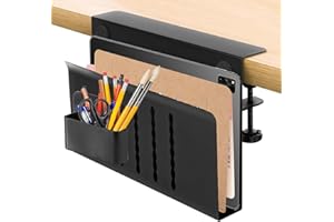 MIAODAM Schreibtisch Organizer, Multifunktionale büro Organizer aus Kohlenstoffstahl, Höhenverstellbare Schreibtisch Organizer der keinen Platz auf dem Schreibtisch wegnimmt