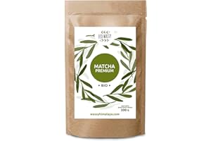 ECO WASSY Tè Matcha Giapponese, Grado PREMIUM, In Polvere. 100% Naturale. Tè Verde Matcha Riduttore, Potente Disintossicante E Antiossidante. Matcha Puro Coltivato. - Origine: Giappone (200Gr)
