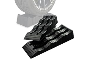 CHROMEMASTER | Cales de nivellement pour camping-car ; rampes de nivellement pour camping-car ; Rampes de voiture robustes | 2 pièces dans un lot | Rampes de niveau votre véhicule | Charge jusqu'à 4