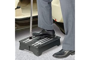 FADERR Klappbarer Tritthocker, Polypropylen, tragbar, extrabreit, Rutschfester Hocker, für den Außenbereich, Badezimmer, halbe Stufe, Zugangshilfe, für ältere Menschen mit Behinderung