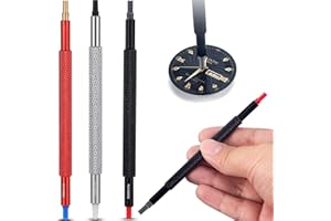 YUYTE Outil de Réparation D'horloger, Réglage de Poussoir de Presse à Main Watch, Aiguille de Montre Transformateurs Accessoires Pousseurs Set pour la Réparation de Montres