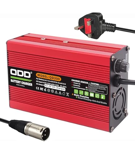 QDD 71,4 V 8 A lader 60 V Li-ion acculader Zwart aluminium