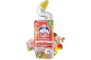 ‎WC-ENTE WC-Ente Total Aktiv Gel, Flüssiger WC Reiniger antibakteriell, Toilettenreiniger, Mango Verse, 1er Pack (1 x 750 ml)