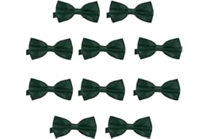 DonDon Set of 10 Men’s bow tie 4.72 x 2.36-12 x 6 cm already tied and completely adjustable