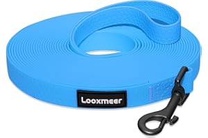 Looxmeer Träningskoppel för Hundar, 3m / 5m / 7m / 10m / 15m / 20m / 25m / 30m Robust Hundkoppel med Förvaringsväska, D-karbi