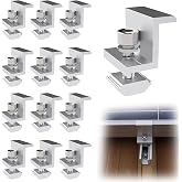 12 Pieces Z Solar Panel Mounting Bracket, Clamps 30 mm, Fixing with Nuts and Screws, for Motorhome, Boat, Car, Trucks