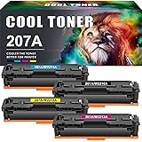 Cool Toner 207A Toner Cartridge Multipack Compatible Replacement for HP 207A 207X Color Laserjet Pro MFP M283fdw M255dw M282n