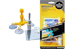 GLAMIFIED , GLAM Glamified Windscreen Repair Kit, Car Windscreen Crack Repair Kit for Fix Auto Windscreen Glass Cracks/Scratch/Chips/Nicks/Half-Moon/Star-Shaped/Bulls-Eye