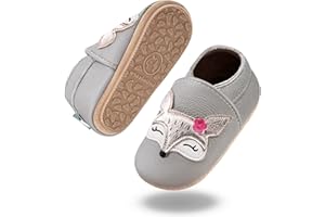 IceUnicorn Krabbelschuhe Baby Lauflernschuhe Weicher Leder Jungen Mädchen Lederschuhe Babys Rutschfeste Krabbelschuhe mit Gummisohle Babyschuhe