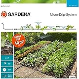 Gardena Start Set Pflanzflächen: Micro-Drip-Gartenbewässerungssystem zur individuellen, flexiblen Bewässerung von Blumen- und