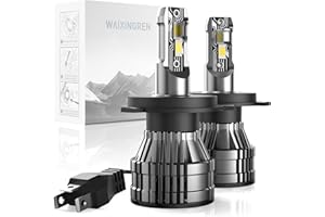 WAIXINGREN H4 LED Headlight Bulbs, 60W 26000 LM 400% Brightness 6500K for H4 Headlight Bulbs led, Waterproof IP68 Halogen Replacement, Plug and Play (H4/9003)
