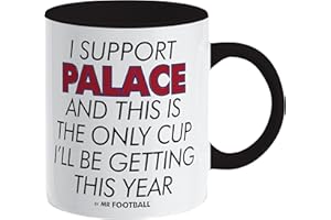 Bomblighters Crystal Palace Mug - I Support Palace and This is only Cup Football Mug - Joke Comedy Merchandise Gift for Fan