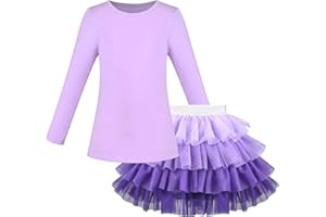 Sunny Fashion Filles 2 pièces Fixer Chemise Jupe Amour Cœur Valentin Décontractée Vacances De fête 4-10 Ans