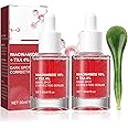 ThrivingAura 2Pcs Dark Spot Correcting Serum,Niacinamide Serum, 10% Niacinamide+ 4% Tranexamic Acid,Targeting Post-Acne Marks, Acne Scars,Even Skin Tone,Fragrance-Free(Comes with A Gua Sha Stick*1)