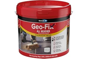 ARA CHOICE Geo-Fix All Weather Ready Mixed Jointing Patio Paving Compound Grout Colour 14kg Ready Mixed Easy Ready Mixed Pointing Mortar Joint Filler for Dry and Wet Conditions (Anthracite)