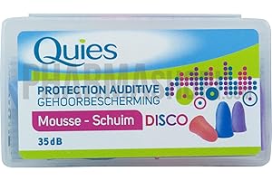 QUIES - protection auditive mousse disco - boite de 3 paires