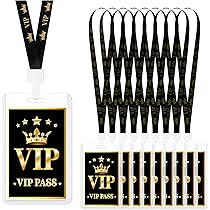VULAVA 12 Biglietti Invito VIP Per Feste - Ragazze E Adulti, Cartoncino 350g, 21x10,5 Cm - 3