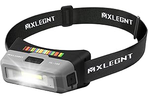 MXLEGNT Lampada Frontale da Lavoro a LED: Luce Testa Pro Auto Detailing, Ricaricabile Potente Torcia COB con Magnete, per Gli Addetti di Carrozzeria, Ispezione Automatica, Officina per Garage